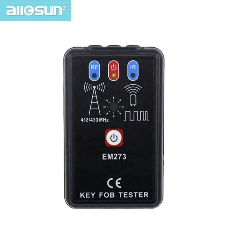 Remote Controller Tester Radio Frequency Keyfob Tester Handheld Portable Infrared Remote Test all-sun EM273