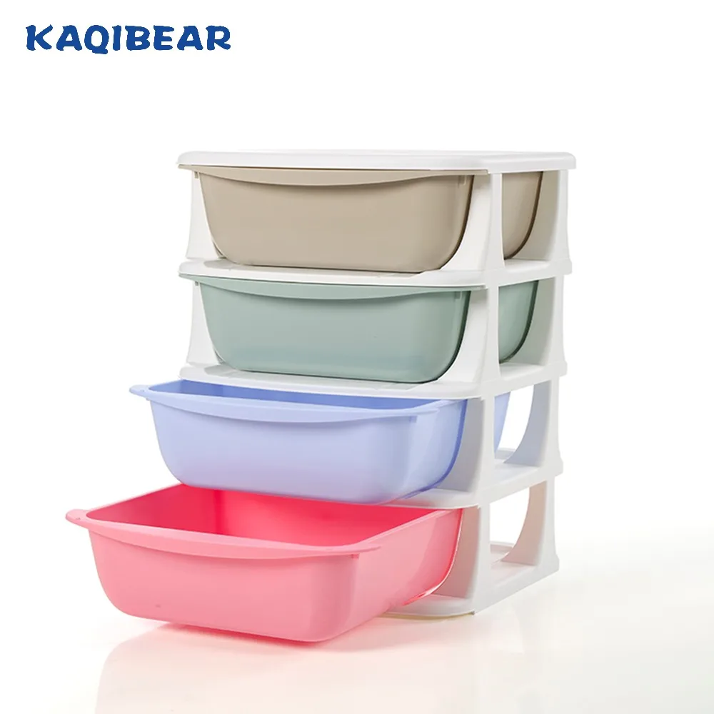 China made plastic storage cabinet drawer  with wheels  for children in living room wholesale cheap OEM