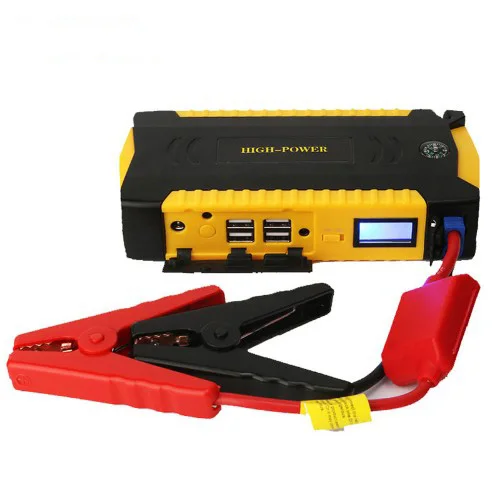 Portable 12v 18000mAh super capacitor car battery charger power bank and car jump starter with LCD
