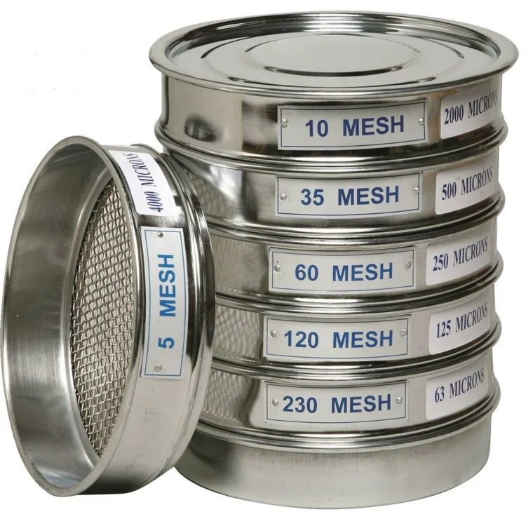 
2 mm hole 2 inch high metal stainless steel mine sieve 