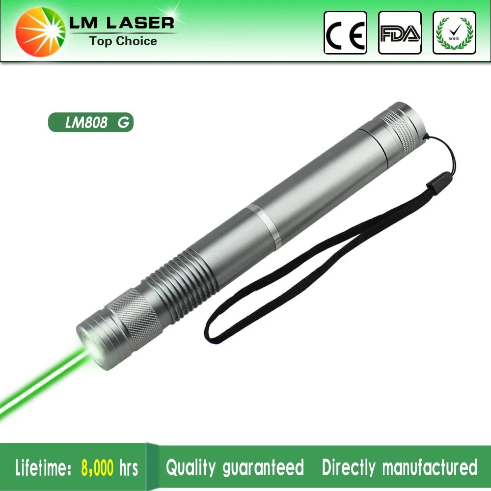 LM-808:Yellow host High power 445nm Blue Laser Pointer 1000mw With Glasses+Battery+Charger Wholesale & Retail