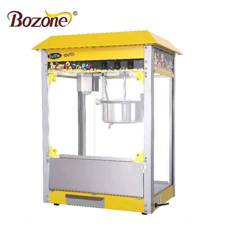 Multi color CE Approved Industrial Gas Snack Equipment Automatic Sweet Cheap Price Commercial Caramel Popcorn Making Machine