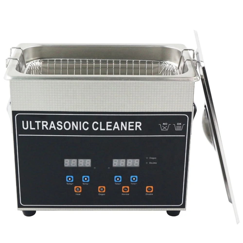 3.2L 60W/120W power adjustable with degas function multifunctional ultrasonic bath for jewelry lens diesel injector cleaning