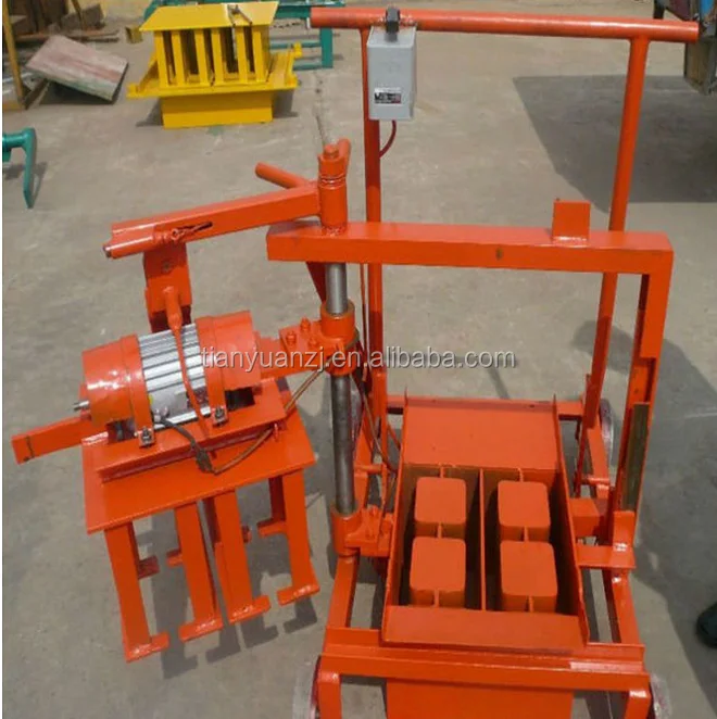 mini electric movable operating concrete block making machine QMR2-45