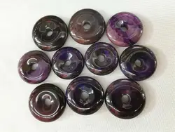Wholesale  Natural Smooth Charm Gemstone  Sugilite Donut  Pendant For Jewelry Making
