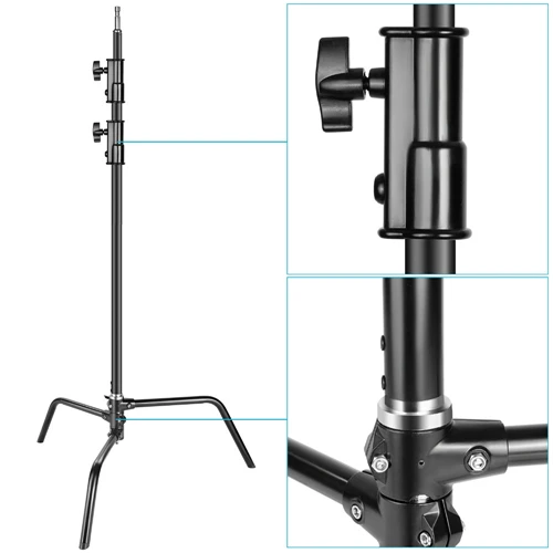 top sales Metal C-Stand light stand shooting studio kit c-stand Boom Pole Holder Support Stand