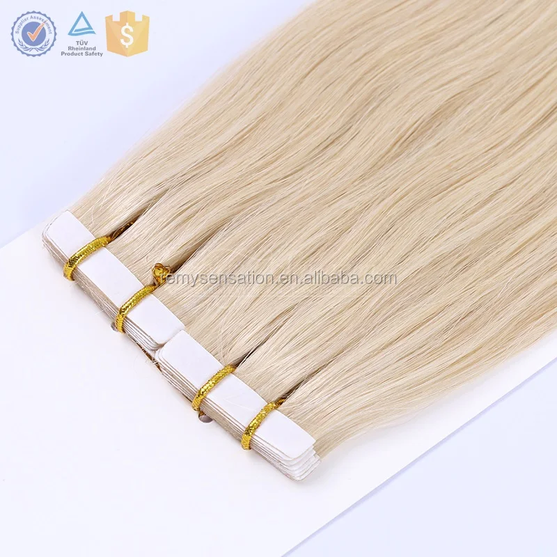 100% virgin hair vendor double drawn cuticle remy human tape in hair extension