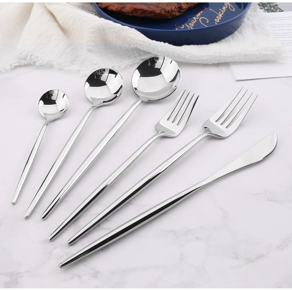 
Bulk gold flatware 304 Stainless Steel Western Tableware wedding dinnerware 