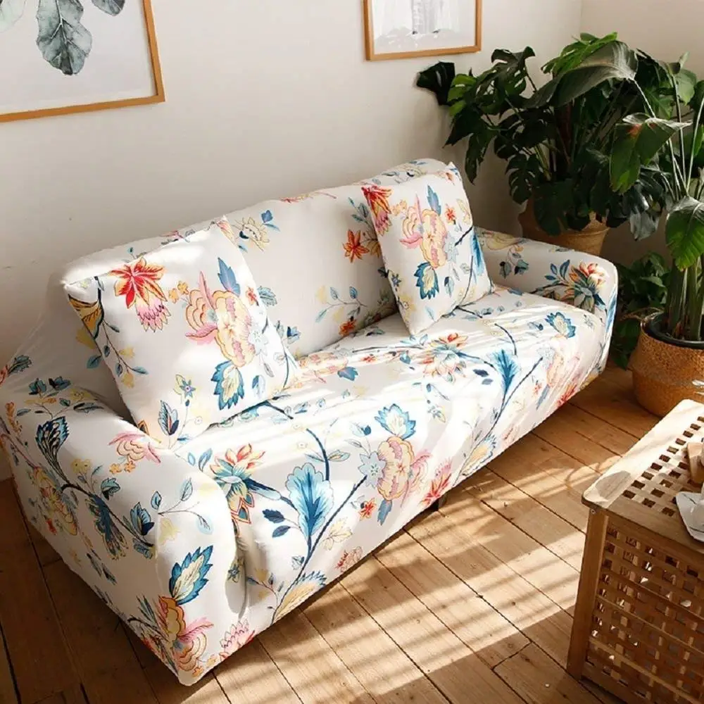 3 Seat Slipcovers Protective Printing Stretch Sofa Cover, Covers Sofa