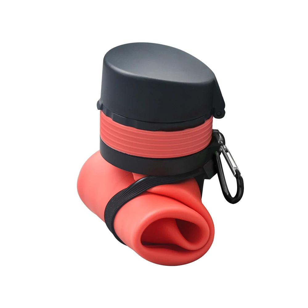 Hot Sale Sport Recycle Collapsible Foldable Silicone Water Bottle