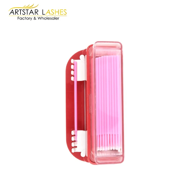 Wholesale 100PCS/Pack micro eyelash extension tools disposable makeup cotton swab Applicators Brushes wiyh lone use