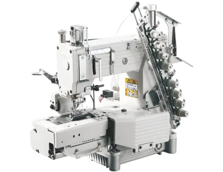 
4404P-UTC Direct Drive 4 Needle cylinder Bed double Chain Stitch Machine With Pneumatic Thread Trimmer 