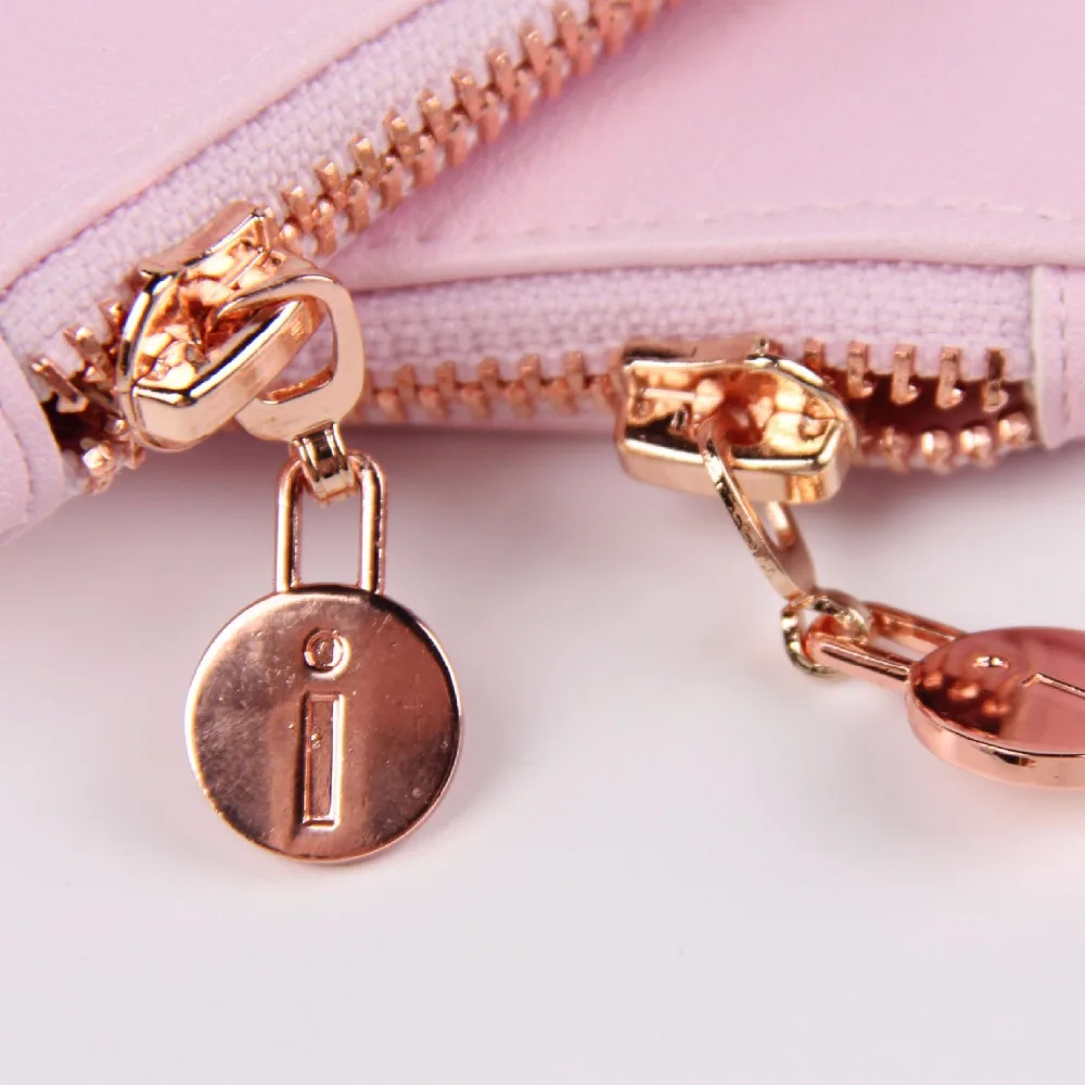 Лев изготовляет изготовленный на заказ кожаный печатный мешок застежки-молнии