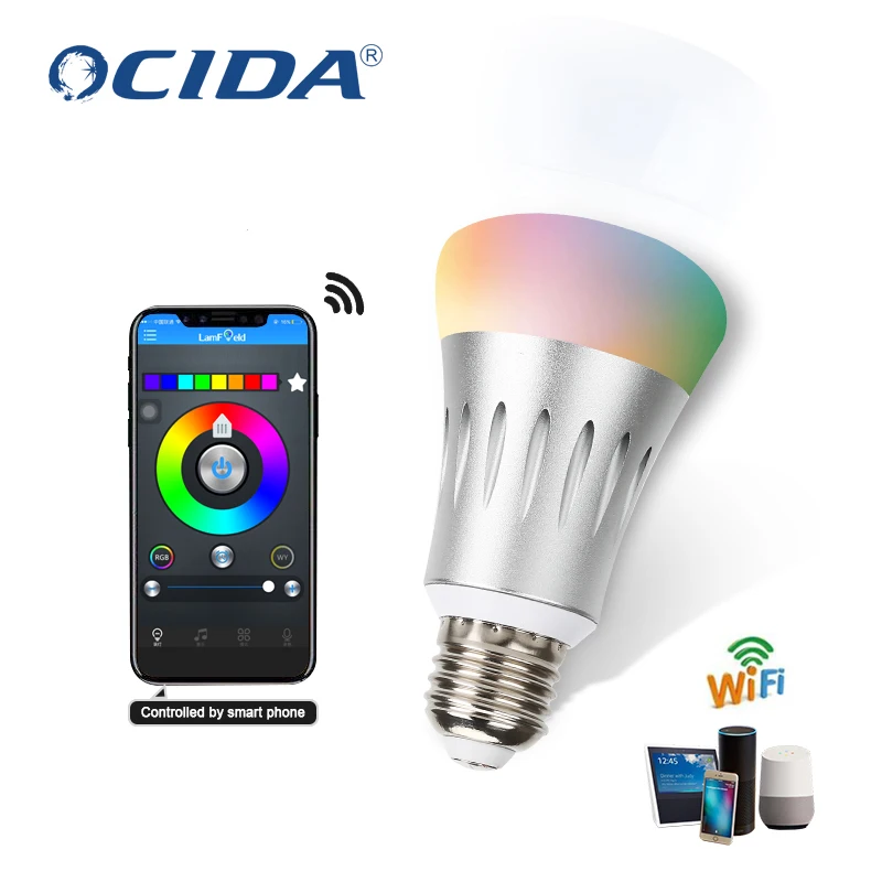 Высококачественные светодиодные умные лампы с регулируемой яркостью, 7 Вт