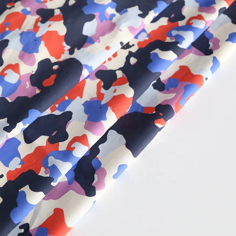 Custom Digital Printed 100% Cotton twill woven fabric for jacket