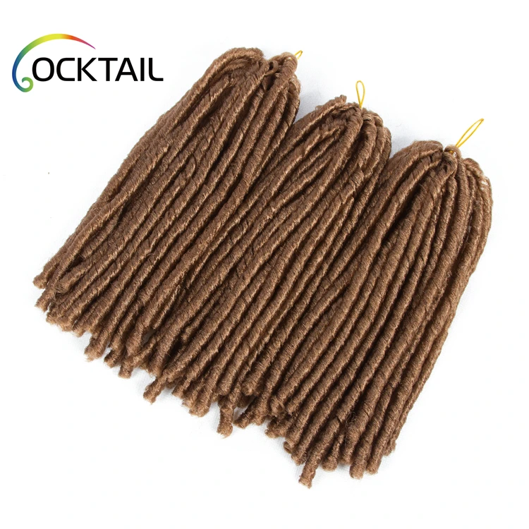 Imported fiber soft dreadlocks braids weave pictures, soft faux locs braiding hair, soft lock hair twist braid extension