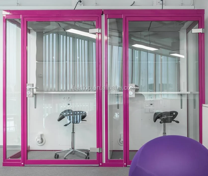 High Quality Customized Double soundproof office phone booth, privacy pod