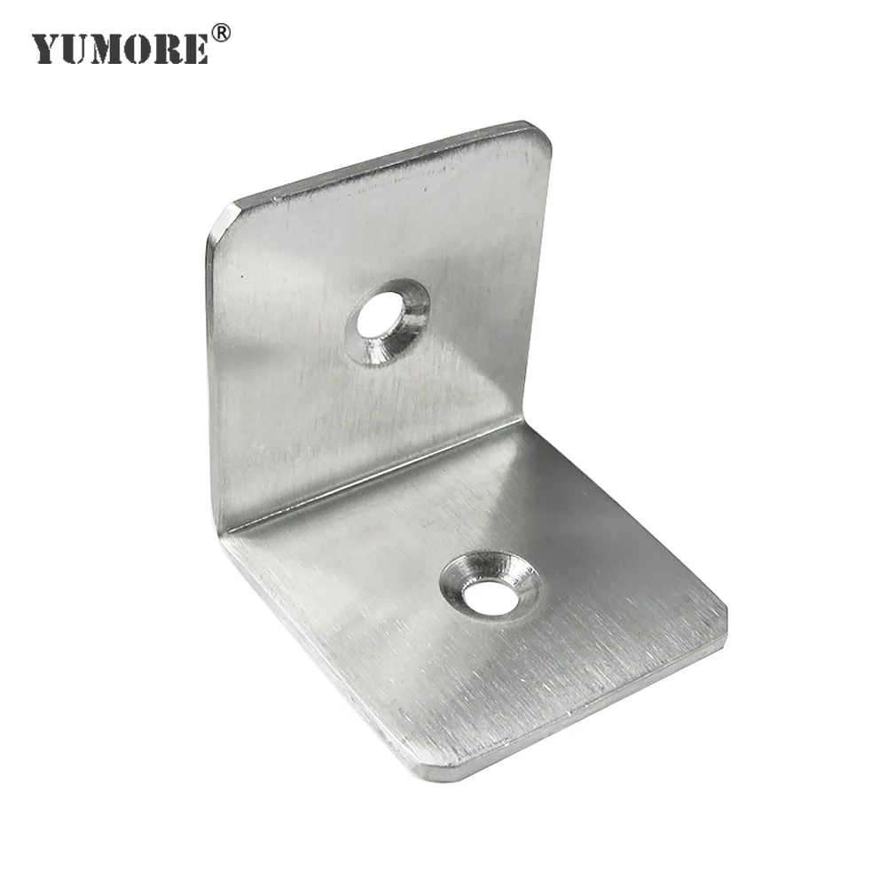 Bathroom towel bar mounting cast 90 degree corner brackets metal pole clamp kitchen cabinet hanging sign bracket