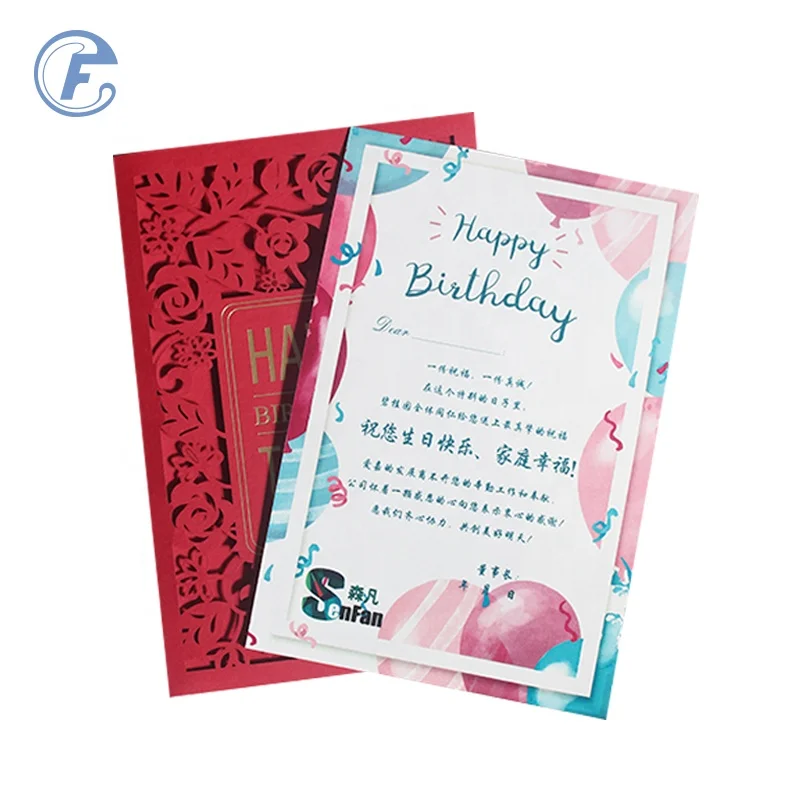 
Bulk Custom Wholesale DIY Handmade Luxury Birthday Wish Card Funny Birthday Card Invitation Cards For Birthday With Envelop 