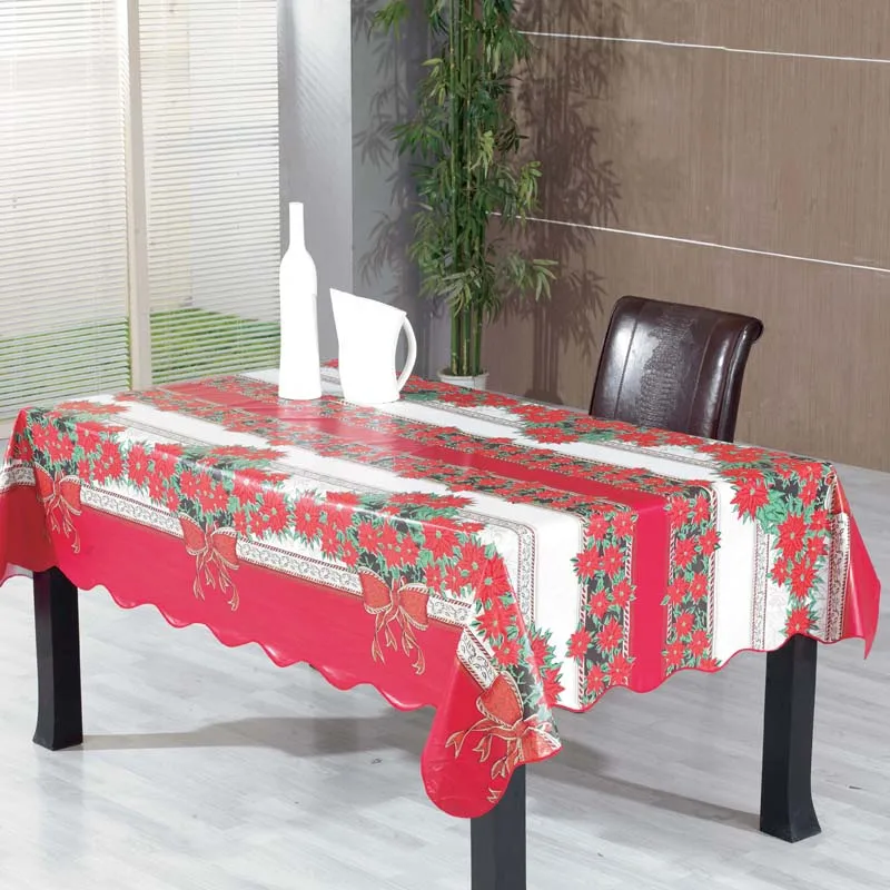 Walmart Table Square Christmas Plastic Tablecloth