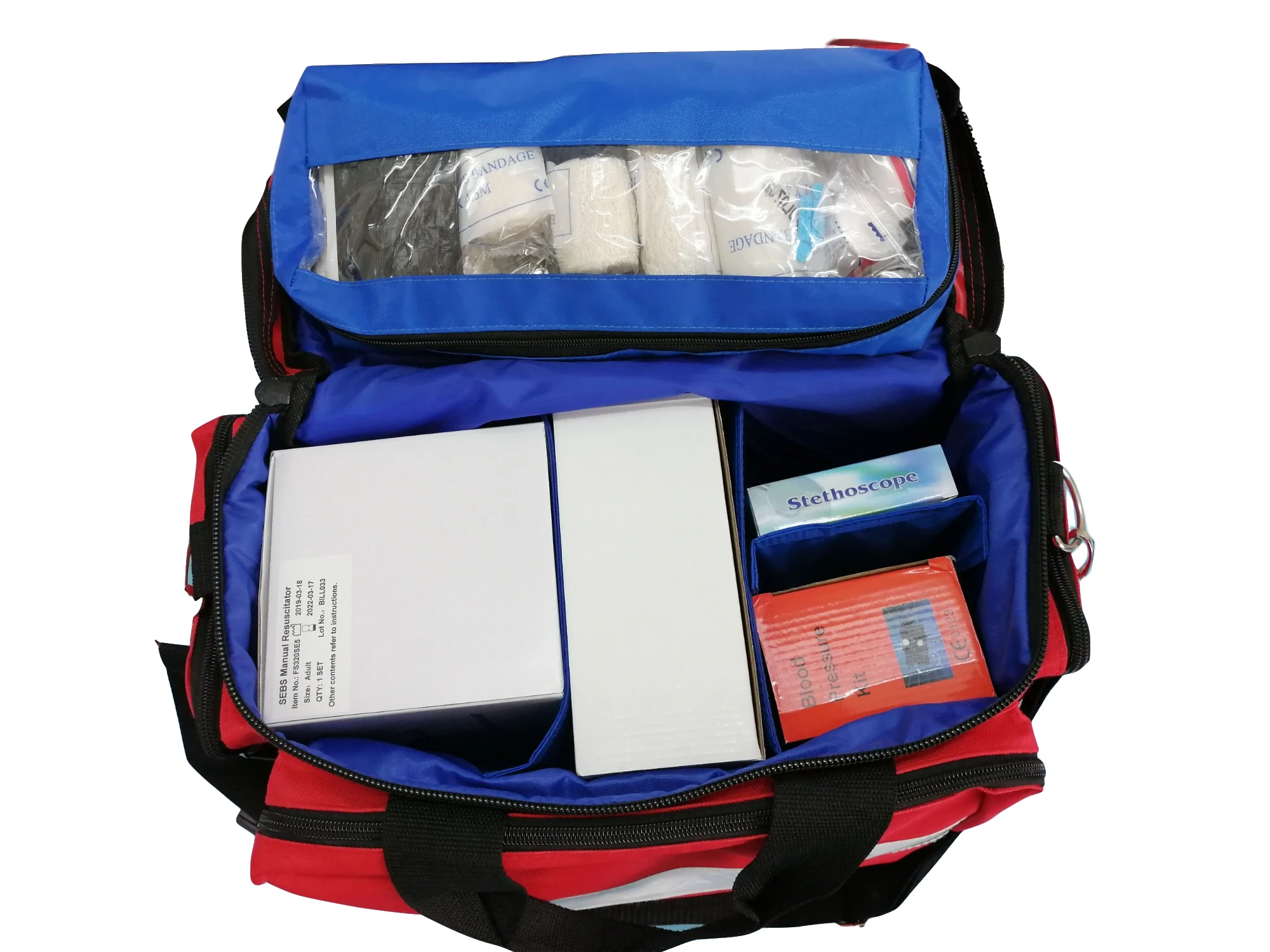 First Responder CE ISO13485 First Aid Kit for Emergency Red Office Ambulance First-aid Devices Medical Materials & Accessories