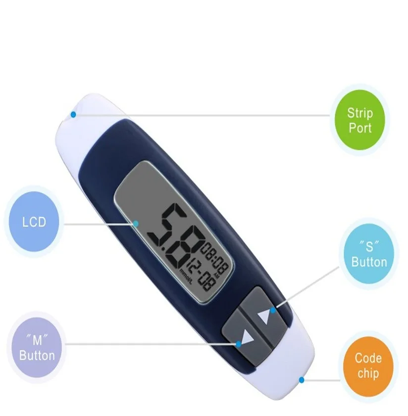 FarmaSino multi function continuous blood glucose meter and test strips