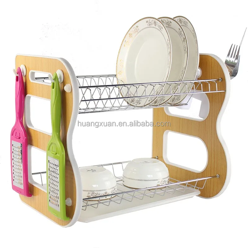 
multifunctional stainless steel kitchen plate rack over the sink WL241 