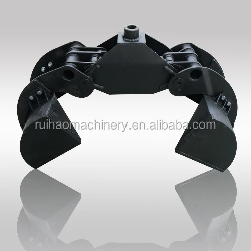 excavator hydraulic grab clamp grapple clam-shell