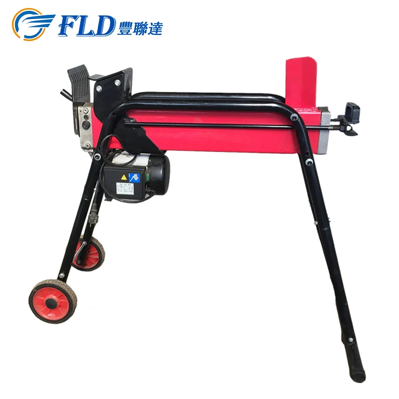 China manufacture top 230V 50HZ 7 ton red electric used log splitter for sale