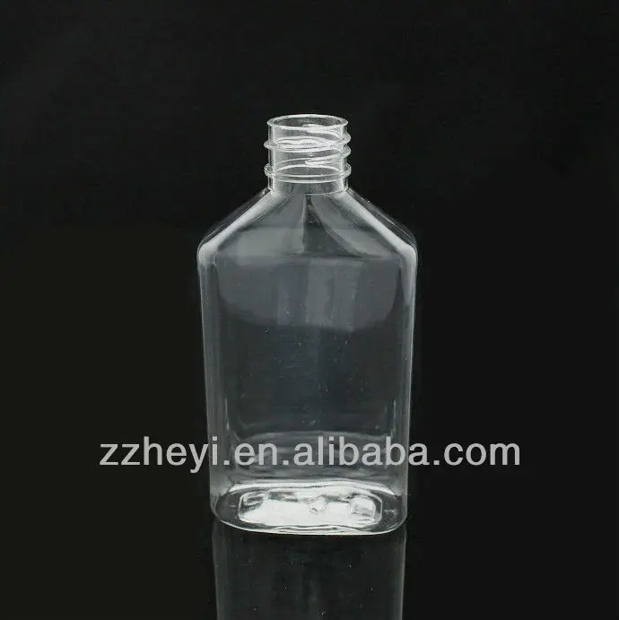
3oz 85ml transparent rectangular pet liquid bottle for sale 