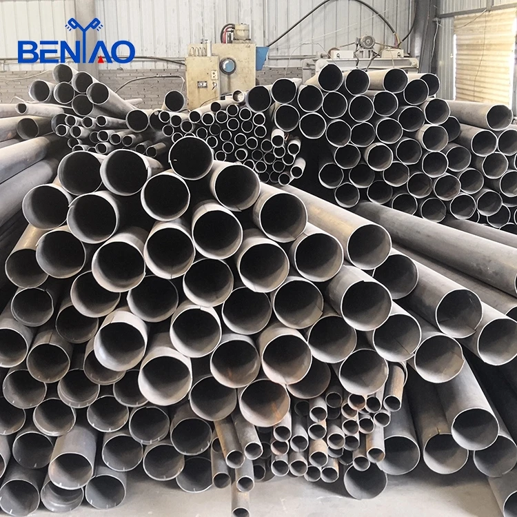 Single or double arms steel pole round street light pole for sale