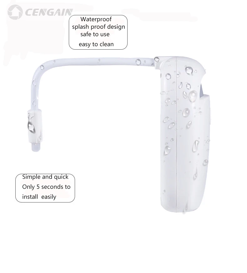 7-Color Options LED Motion Sensor IP5X Waterproof Toilet Bowl Night Light With Function Of Anion Clean Air