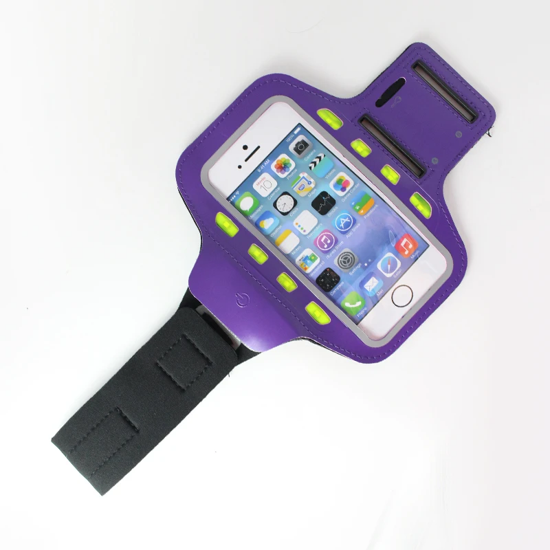 Waterproof Led Phone Armband for Out Sport Waterproof Cell Phone Case Fashion Adjustable Led Phone Armband for Jogging Running