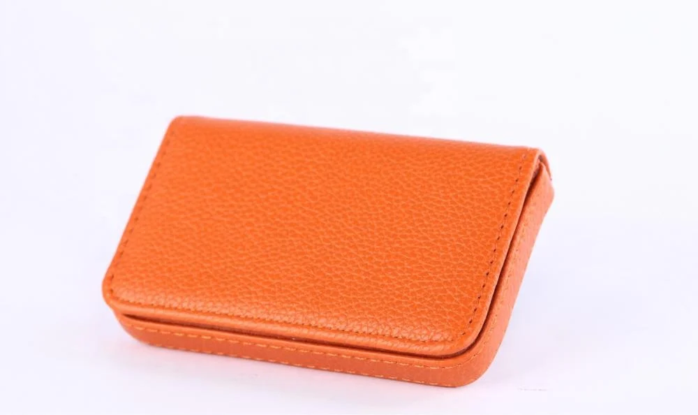 
Business Creative Gift card wallet leather Full-wrapped PU card holder wallet Magnetically Absorbed 