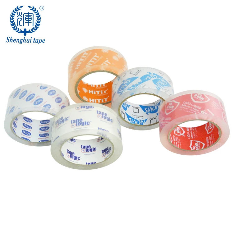 Good Viscosity BOPP Packing Tape Custom Printed LOGO Super Clear Sello tape