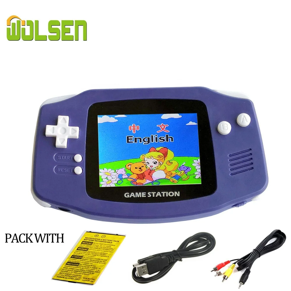 WOLSEN 8 Bit  Retro Station Pocket System 2.6 inch Handheld Video Game Player Built in 300 Retro Classic Games