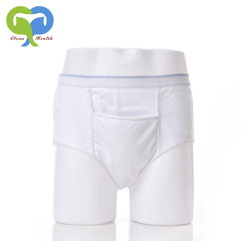 Wholesale Cotton Men Incontinence Panties Waterproof Boxers & Briefs