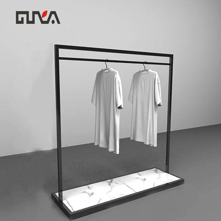 Retail Shop Garment Hanging Display Stand Racks For Clothing Store