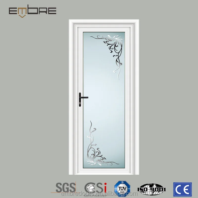 Oval glass entry door with aluminum panel and glass door for optional