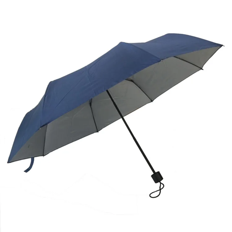 folding yellow umbrella cheap umbrella 3 fold promotion Low price umbrella with custom logo