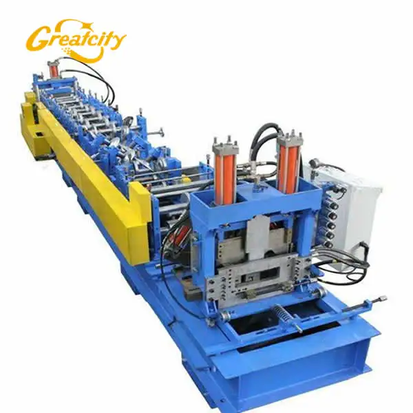 Factory Fully automatic 60-300type c z purlin roll forming machine U shape C channel forming machine