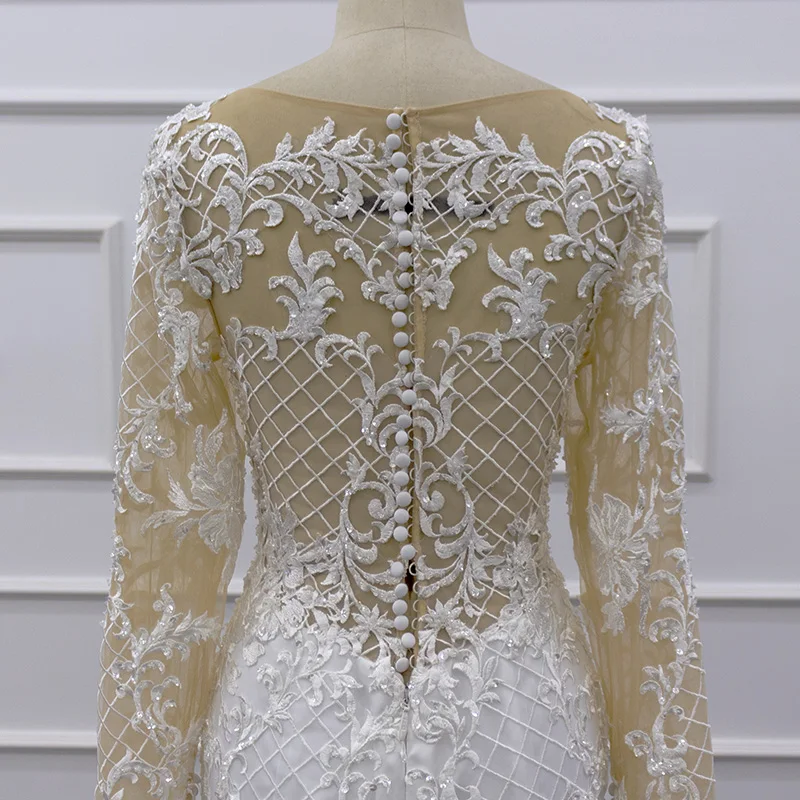 Eslieb LH001 real photo Crystal Design Wedding Dress Bridal Gown Champagne Prom Dress Mermaid Wedding Dresses