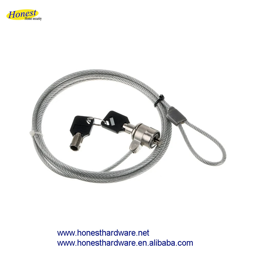 Factory price laptop Cable Lock With Key Laptop Lock
