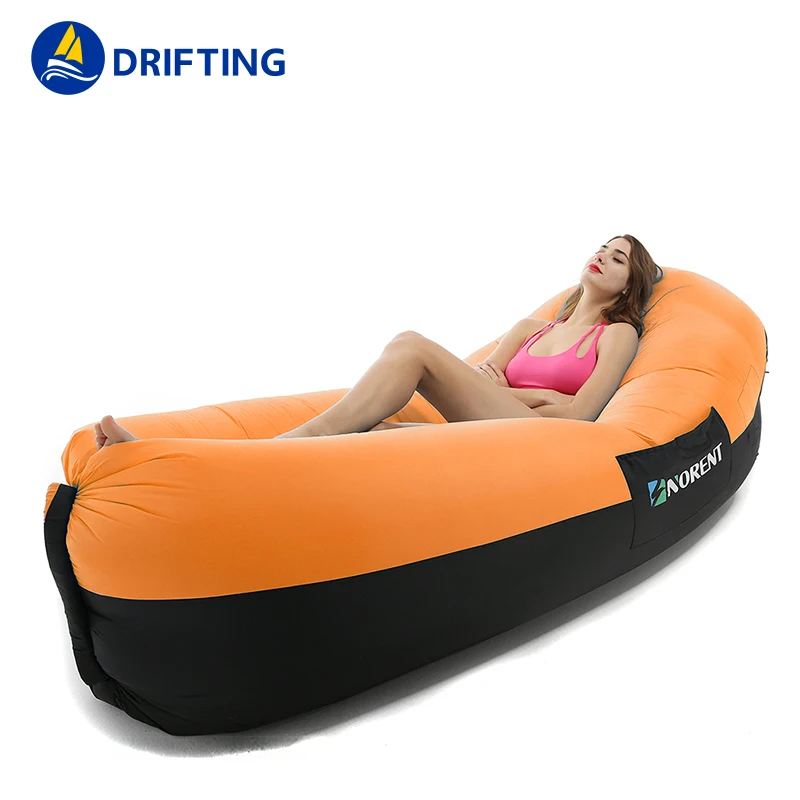 Light sleeping bag Waterproof Inflatable bag lazy sofa camping Sleeping bags air bed Adult Beach Lounge Chair Fast Folding