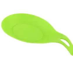 K39  Kitchen Silicone Spoon Rests Mat Holder Heat Resistant Dish Spoon Pad