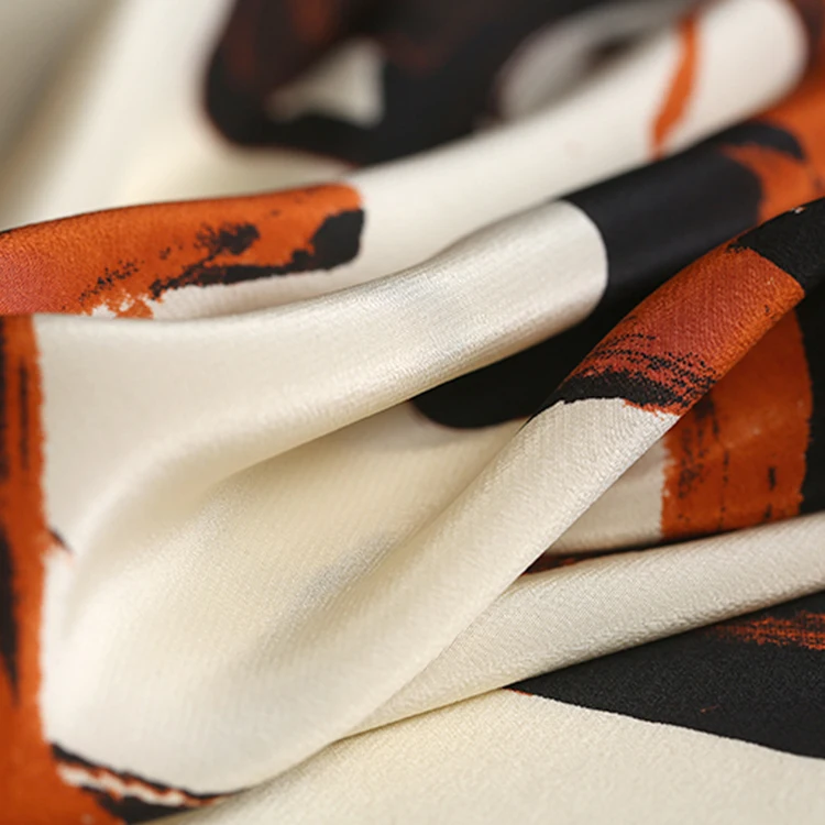 China factory wholesale cheap price printed silk satin fabric for dress