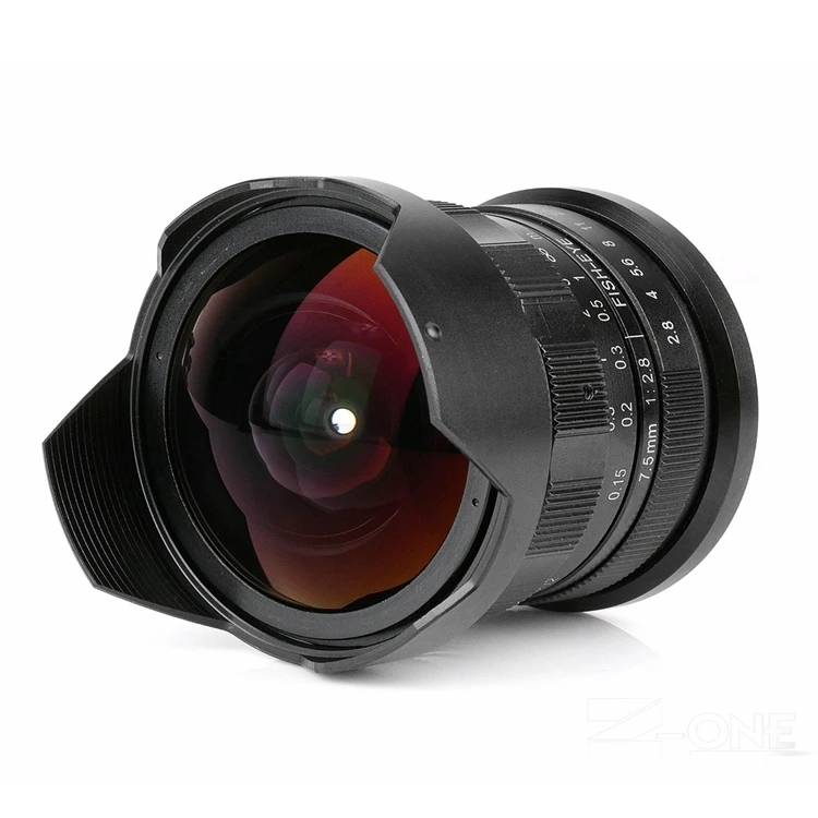 7artisans 7.5mm f2.8 fisheye lens 180 APS-C Manual Fixed Lens For E Mount Canon EOS-M Mount Fuji FX Mount