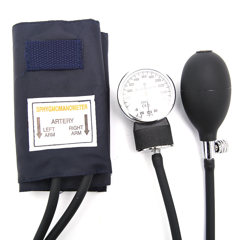 Factory price portable medical doctor manual aneroid sphygmomanometer with stethoscope and soft cuff