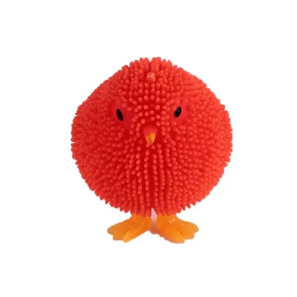 Wholesale Sexy Pussy Shaped Toys Flashing Chicken Shape Puffer Bal Squishy Toys Factory