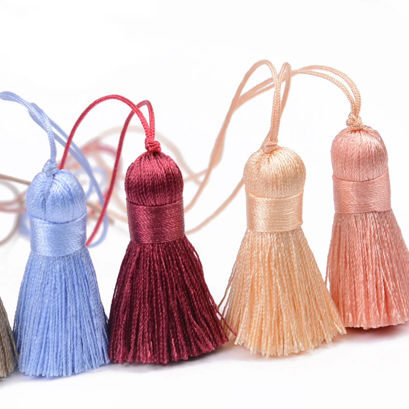 LONGJIE  20 colors fashion handmade 3.5cm mini tassel small tassel